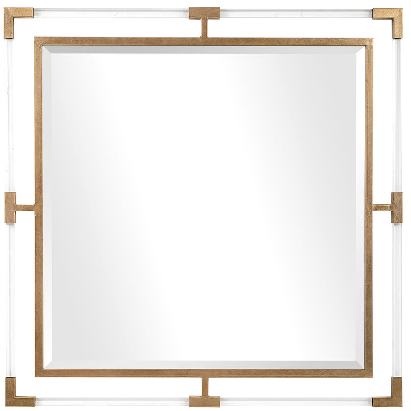 Uttermost Balkan Iron Wall Mirror with intricate metal frame, reflective glass, and decorative design suitable for stylish wall decor.