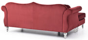 Glory Furniture Hollywood sofa chaise in beige stationary sectional with plush cushions and modern design.