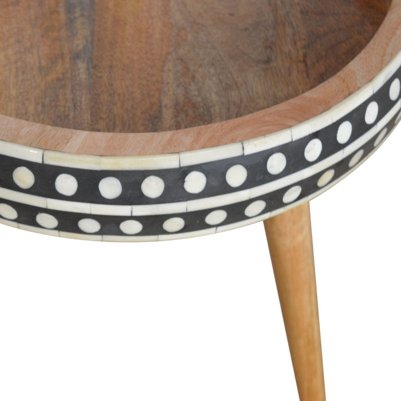 Small Patterned Nordic Style End Table - R&R Furniture Gallery (Fountain Valley, CA)