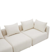 Hangover - Boucle Fabric Sofa - Cream - R&R Furniture Gallery (Fountain Valley, CA)