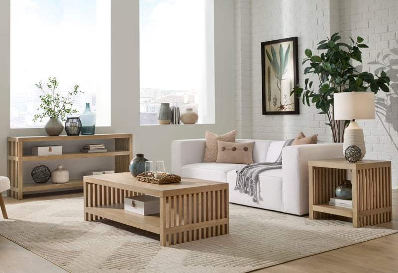 Tanner Side Table - Flaxen