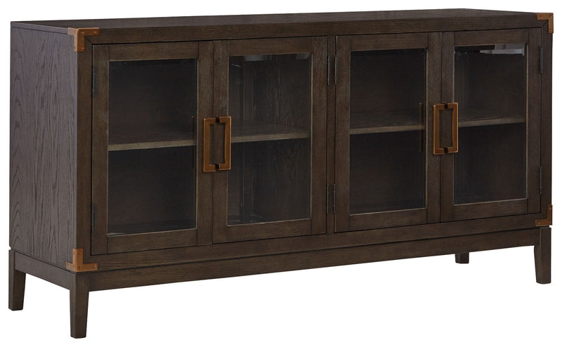 Burkhaus - Dining Room Server - Dark Brown - R&R Furniture Gallery (Fountain Valley, CA)