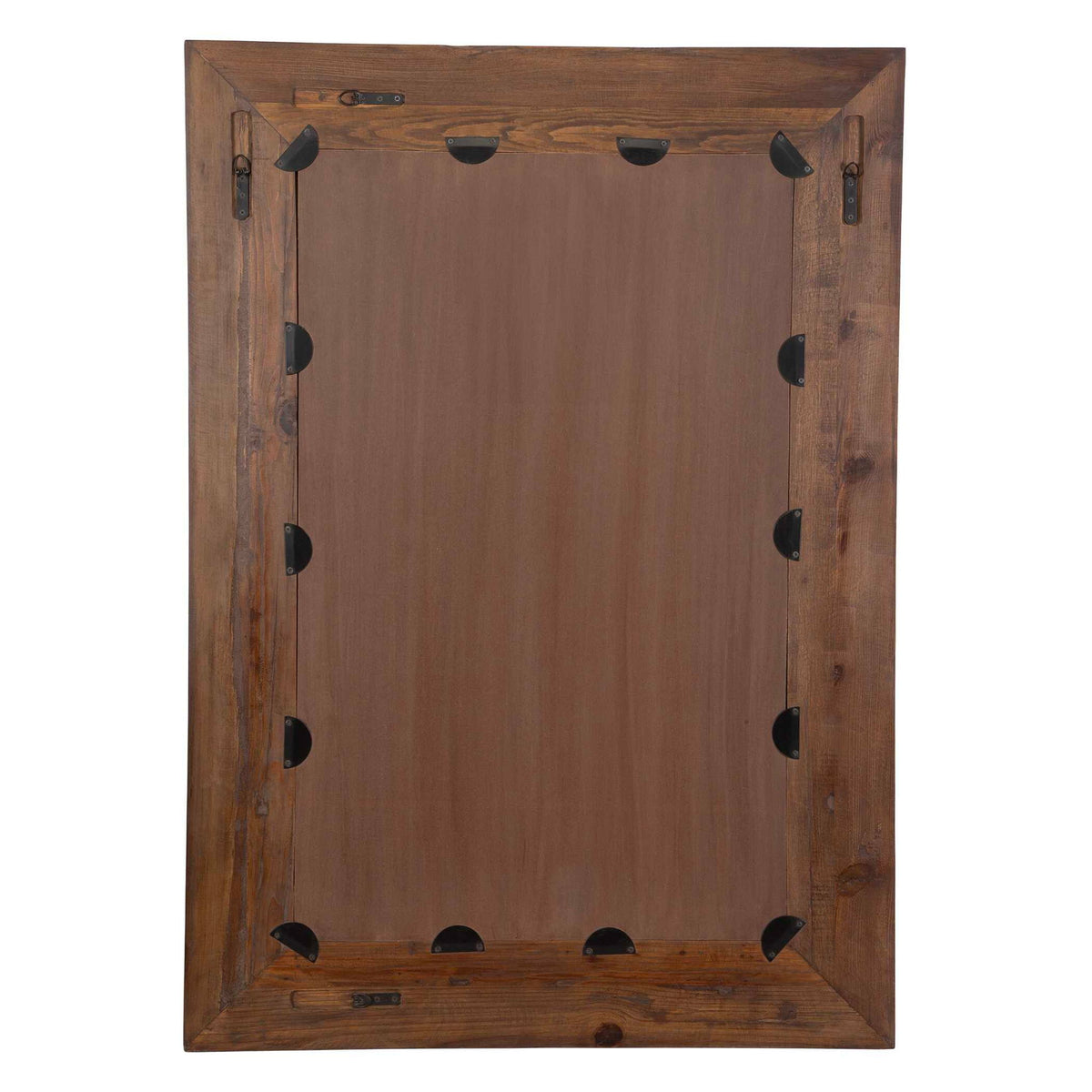 Rennick - Large Reclaimed Pine Mirror - Dark Brown