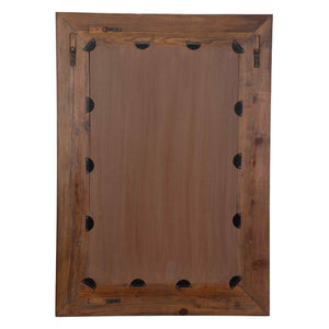 Rennick - Large Reclaimed Pine Mirror - Dark Brown