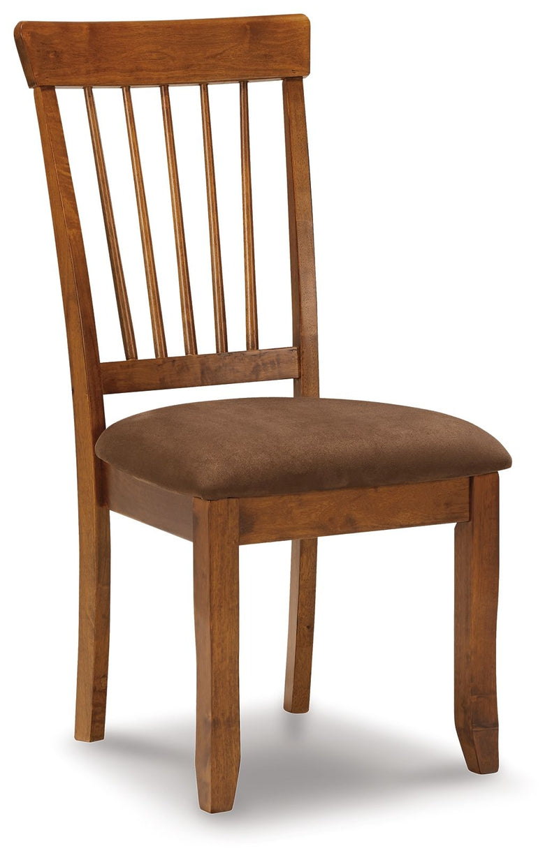 Berringer - Dining UPH Side Chair (Set of 2) - Rustic Brown - R&R Furniture Gallery (Fountain Valley, CA)