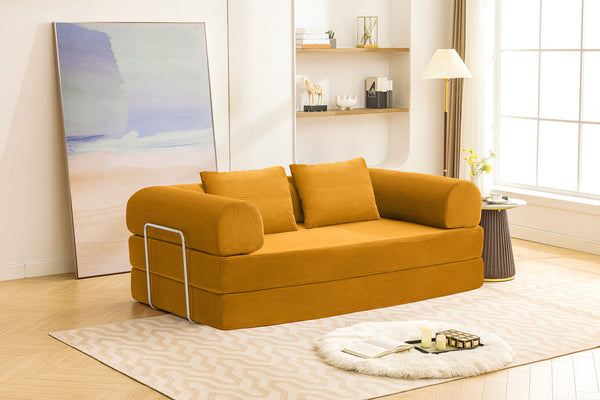 Perri - 79" Compressed Sofa, Ginger