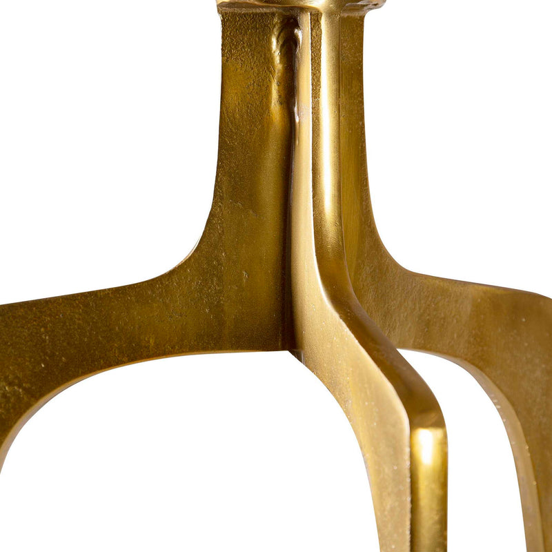 Uttermost Kenna accent table with a sleek, modern design, featuring a round top and elegant metal base.