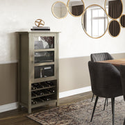 Avalon - High Storage, Wine Rack Cabinet - R&R Furniture Gallery (Fountain Valley, CA)