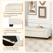 Noble House textured fabric ottoman bench with hinged lid, showcasing a sturdy design and soft upholstery for versatile seating.
