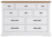 Ashbryn - Dresser - White / Natural - R&R Furniture Gallery (Fountain Valley, CA)