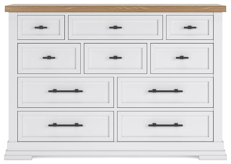 Ashbryn - Dresser - White / Natural - R&R Furniture Gallery (Fountain Valley, CA)