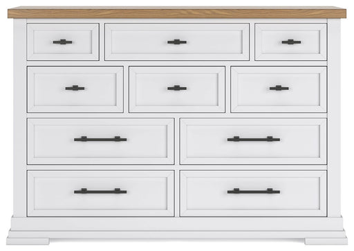 Ashbryn - Dresser - White / Natural - R&R Furniture Gallery (Fountain Valley, CA)