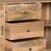 3 Drawer Sideboard With 2 Doors (KD Legs) - Natural - R&R Furniture Gallery (Fountain Valley, CA)