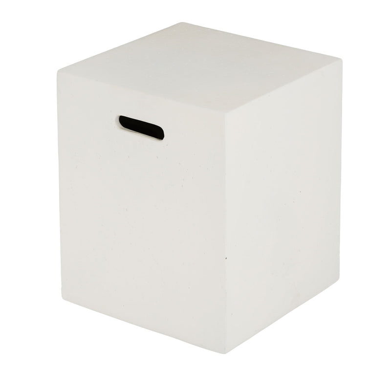 Modern Tank Holder Side Table With Smooth Concrete Surface - R&R Furniture Gallery (Fountain Valley, CA)