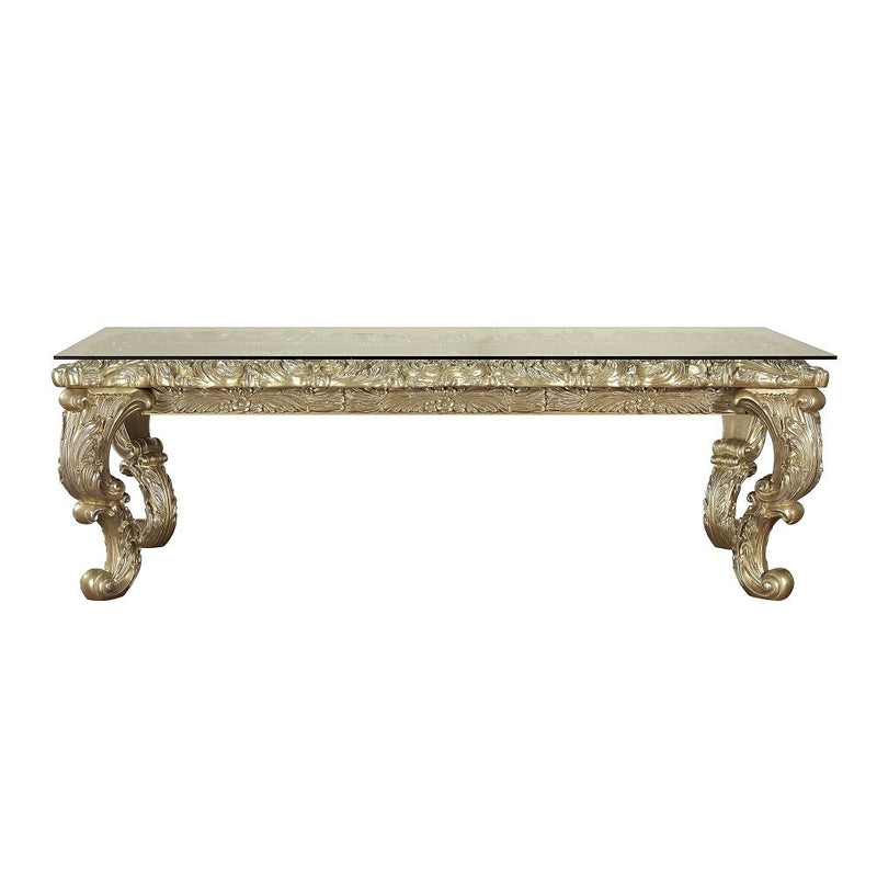 Vatican - Dining Table - Champagne Silver - R&R Furniture Gallery (Fountain Valley, CA)