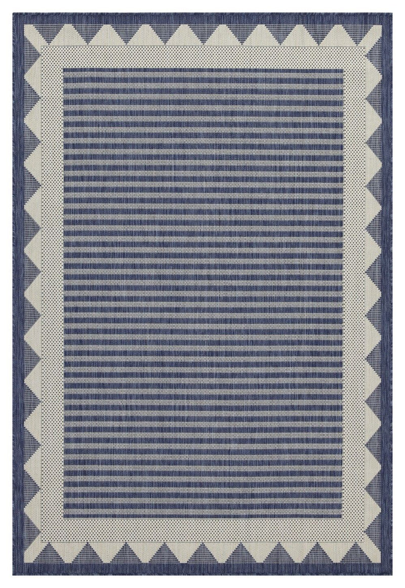 Sunshine - 5'3" X 7'3" Indoor, Outdoor Area Rug - Blue - R&R Furniture Gallery (Fountain Valley, CA)