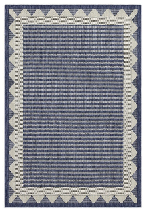 Sunshine - 5'3" X 7'3" Indoor, Outdoor Area Rug - Blue - R&R Furniture Gallery (Fountain Valley, CA)