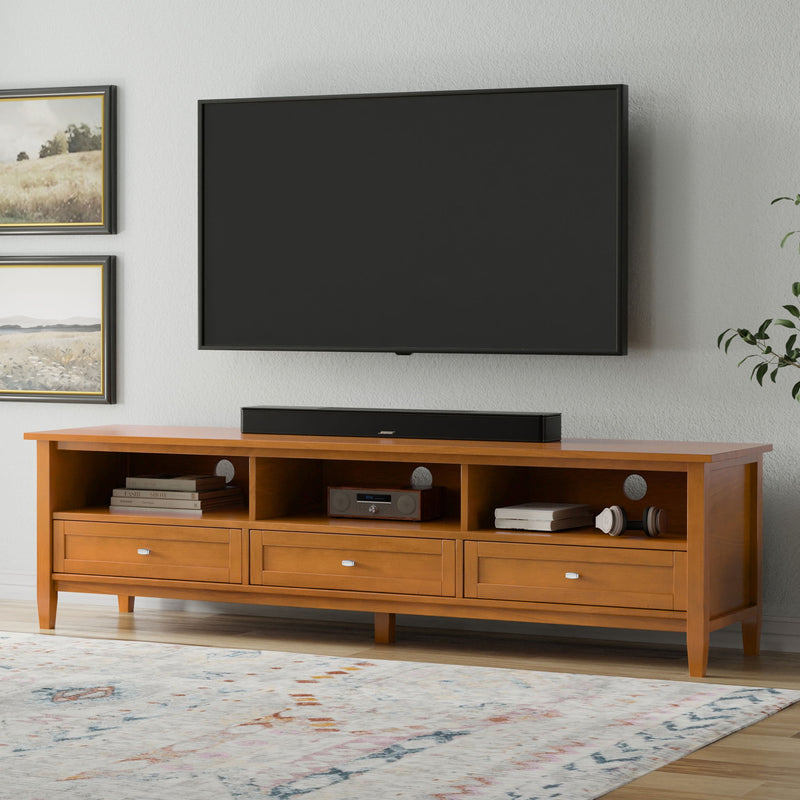 Warm Shaker - Handcrafted Low TV Media Stand - R&R Furniture Gallery (Fountain Valley, CA)