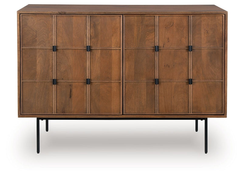 Juddins - Accent Cabinet - Brown - R&R Furniture Gallery (Fountain Valley, CA)