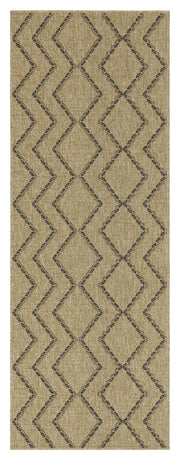 Earth - 5'3" X 7'3" Indoor, Outdoor Area Rug - Black, Natural - R&R Furniture Gallery (Fountain Valley, CA)