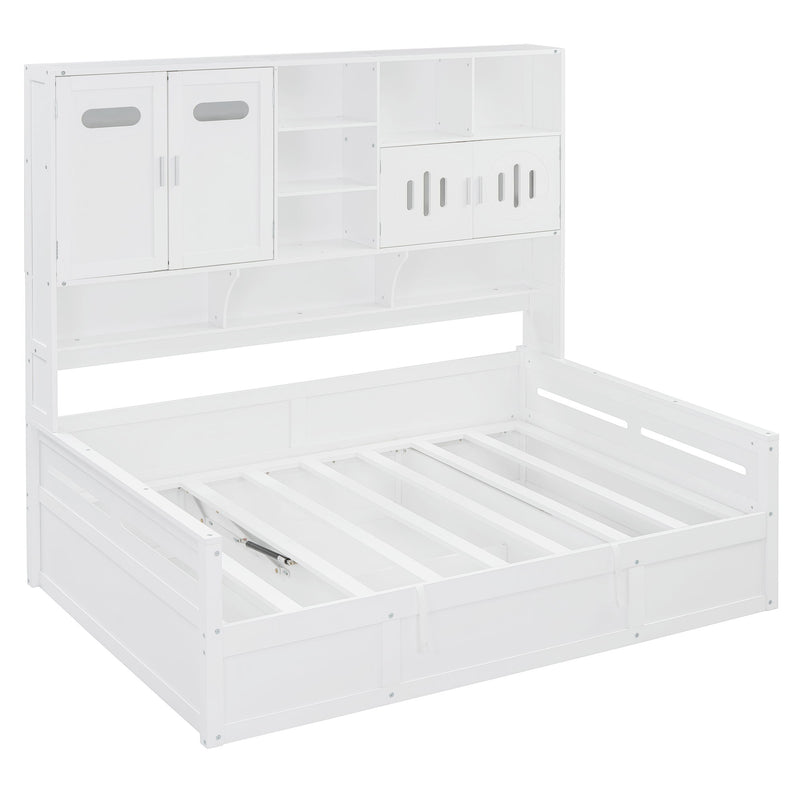 Daybed With All-In-One Cabinet And Shelf - R&R Furniture Gallery (Fountain Valley, CA)