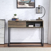 Galeno - Writing Desk - Rustic Oak & Black - R&R Furniture Gallery (Fountain Valley, CA)