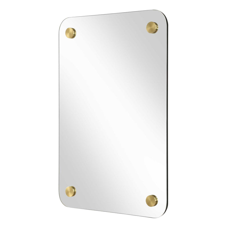 Hamrick - Frameless Mirror - Brass / Gold