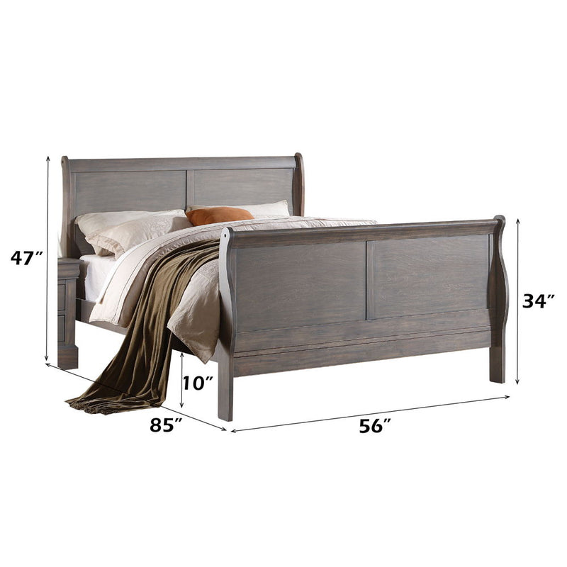 Louis Philippe III - Bed (FB 34"H) - R&R Furniture Gallery (Fountain Valley, CA)