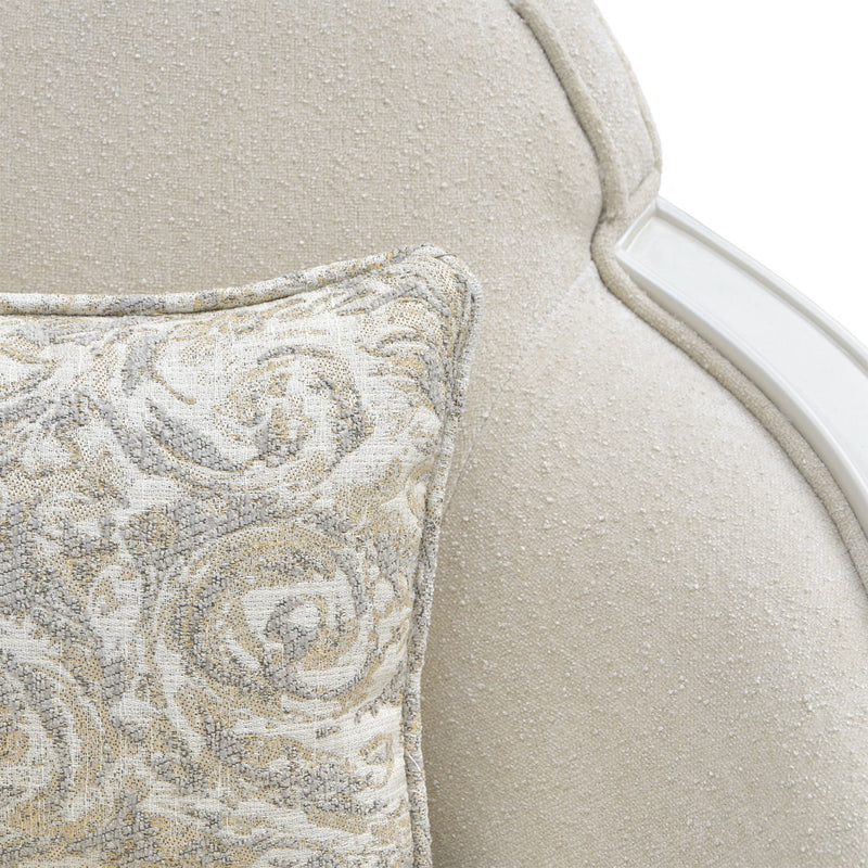 La Marisia - Chenille Matching Chair - Tranquil / Creamy Pearl - R&R Furniture Gallery (Fountain Valley, CA)