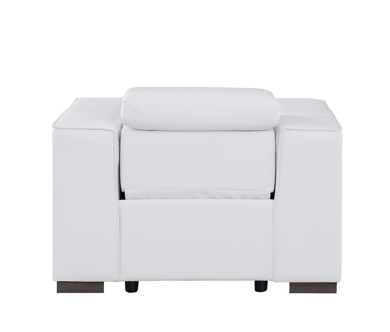 1208 - Leather Power Reclining Chair With Power Headrest