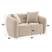 Keith - Loveseat With 2 Pillows - R&R Furniture Gallery (Fountain Valley, CA)