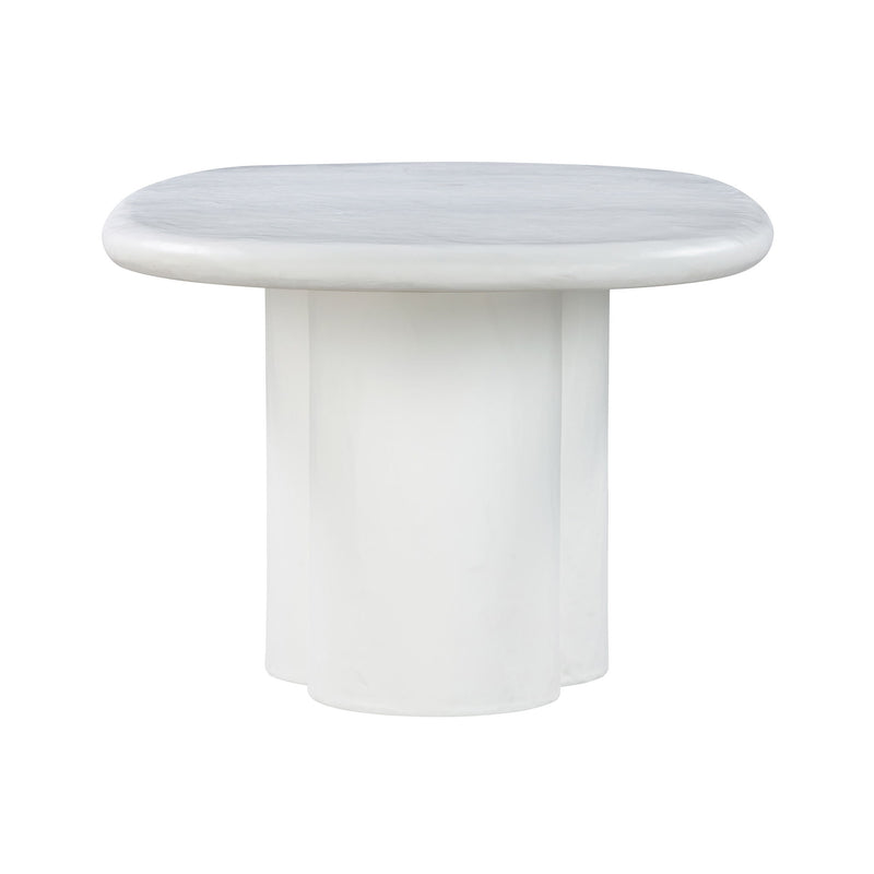 Elika - Faux Plaster Oval Dining Table - R&R Furniture Gallery (Fountain Valley, CA)
