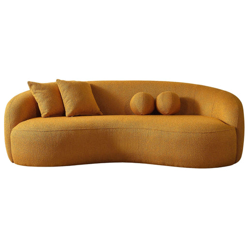 Drake - Japandi Style Curvy Boucle Sofa - R&R Furniture Gallery (Fountain Valley, CA)