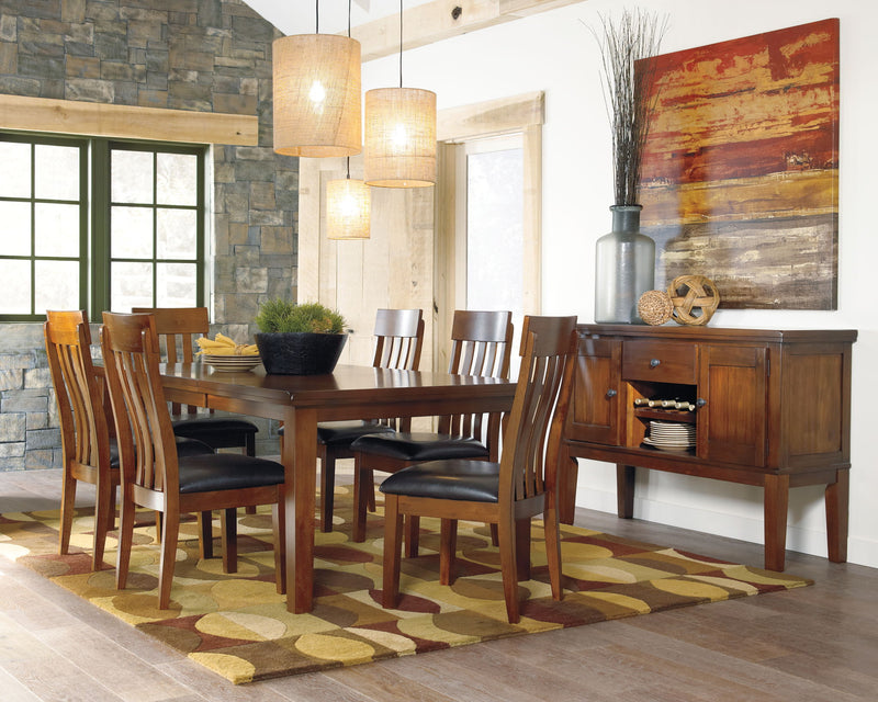 Ralene - Dining UPH Side Chair (Set of 2) - Medium Brown - R&R Furniture Gallery (Fountain Valley, CA)