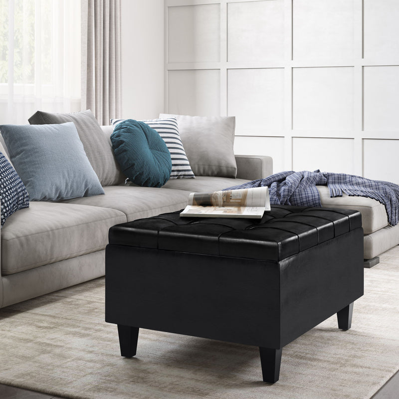 Harrison - Upholstered Coffee Table Storage Ottoman - R&R Furniture Gallery (Fountain Valley, CA)