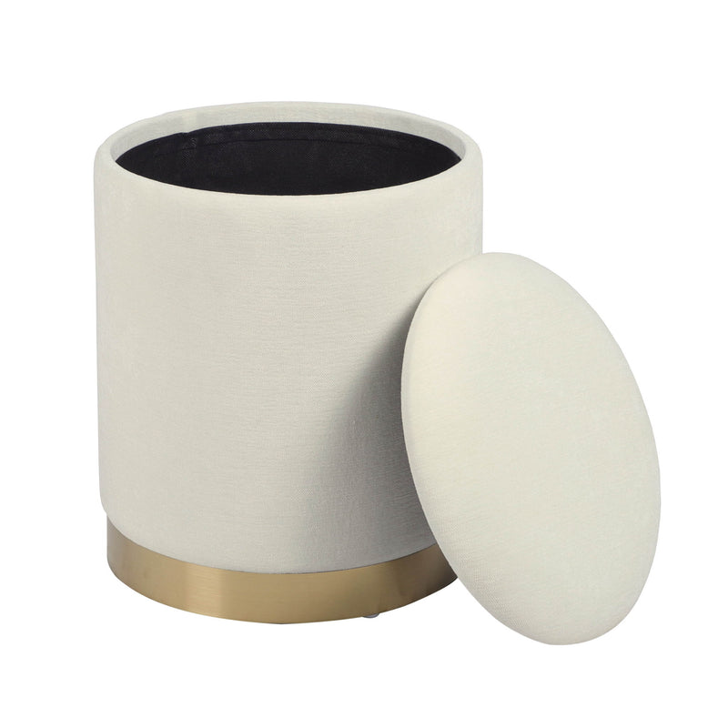 Zoe - Velvet Storage Ottoman - R&R Furniture Gallery (Fountain Valley, CA)