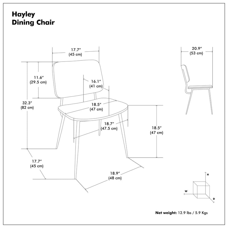 Hayley - Ergonomic Dining Chair (Set of 2) - R&R Furniture Gallery (Fountain Valley, CA)