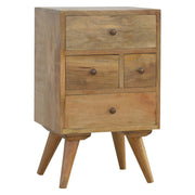 4 Drawer Multi Nightstand - Oak - R&R Furniture Gallery (Fountain Valley, CA)
