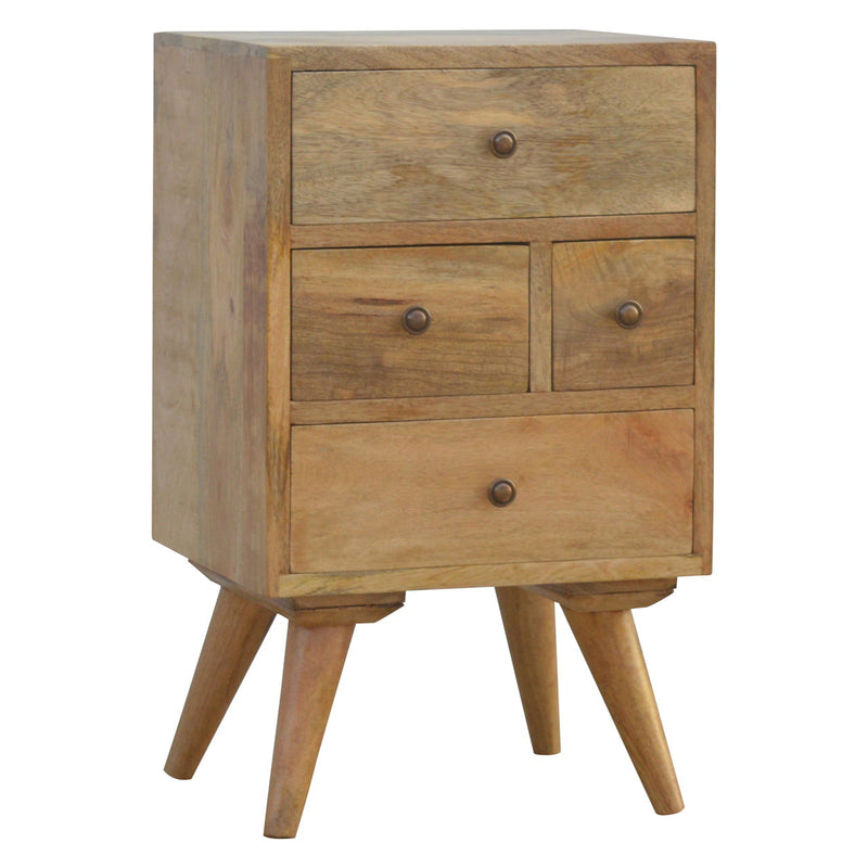 4 Drawer Multi Nightstand - Oak - R&R Furniture Gallery (Fountain Valley, CA)