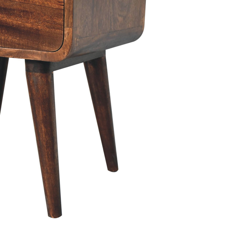 Curved Nightstand, - R&R Furniture Gallery (Fountain Valley, CA)