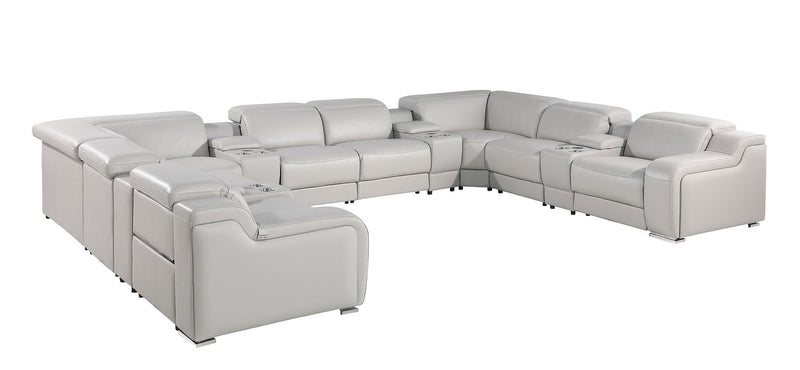 1116 - 12-Piece U-Shaped Sectional Sofa In With 4 Power Recliners & Power Headrests