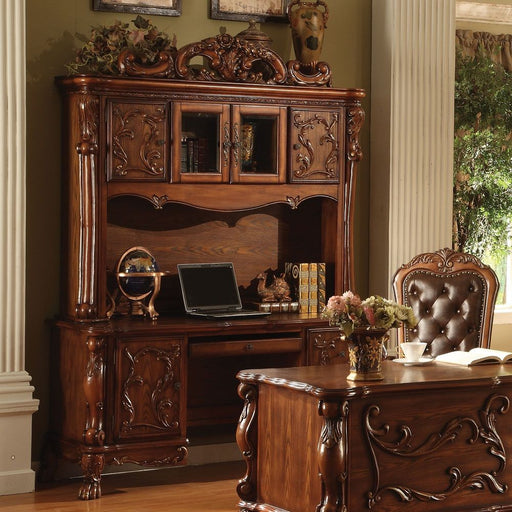 Dresden - Executive Computer Desk With Hutch - Cherry Oak - R&R Furniture Gallery (Fountain Valley, CA)