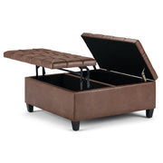 Harrison - Upholstered Coffee Table Storage Ottoman - R&R Furniture Gallery (Fountain Valley, CA)