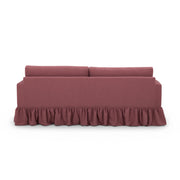Gertrude upcycled performance fabric sofa by TOV Furniture, stationary sofa with sleek design and plush cushions in a modern living room setting.