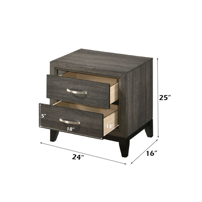 Valdemar - Nightstand - Weathered Gray