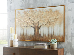 Dalewick - Wall Art - Brown / Gray / Gold Finish - R&R Furniture Gallery (Fountain Valley, CA)