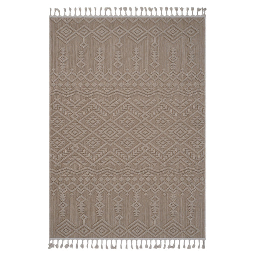 Guros - 6' X 9' Traditional Indoor / Outdoor Area Rug - Natural - R&R Furniture Gallery (Fountain Valley, CA)