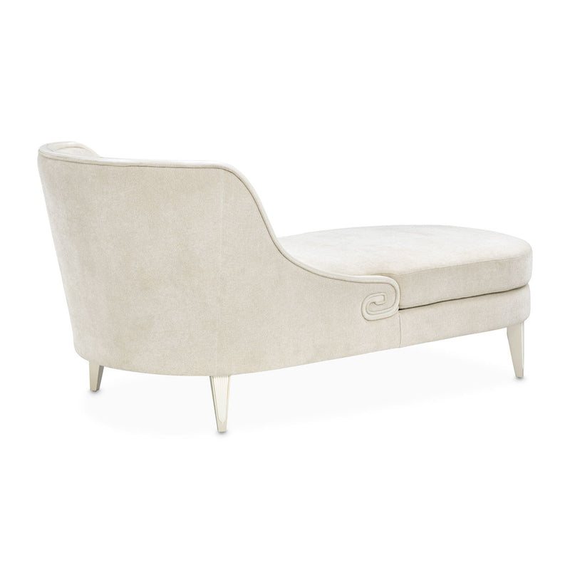 La Marisia - Chenille Chaise - Tranquil / Light Champagne - R&R Furniture Gallery (Fountain Valley, CA)