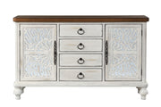 Vermont - Console Cabinet - Antique White - R&R Furniture Gallery (Fountain Valley, CA)