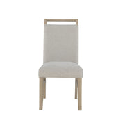 Global Furniture USA 5-piece vanilla marble dining table and chair set with beige upholstery, modern dining room furniture.